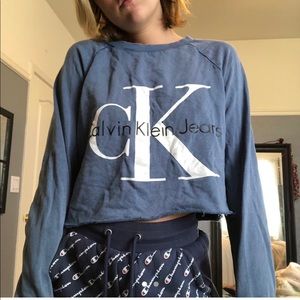 Calvin Klein crop crewneck